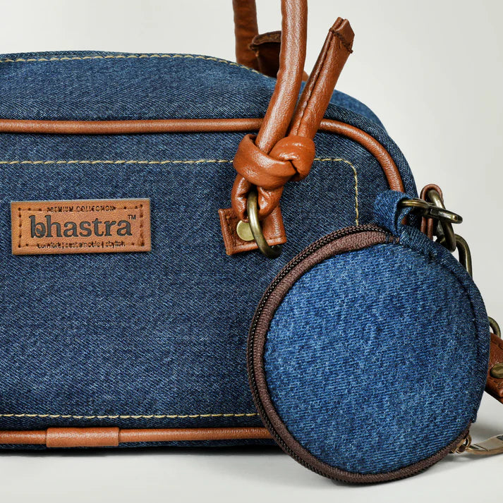 Deep Denim Drift Crossbody Bag