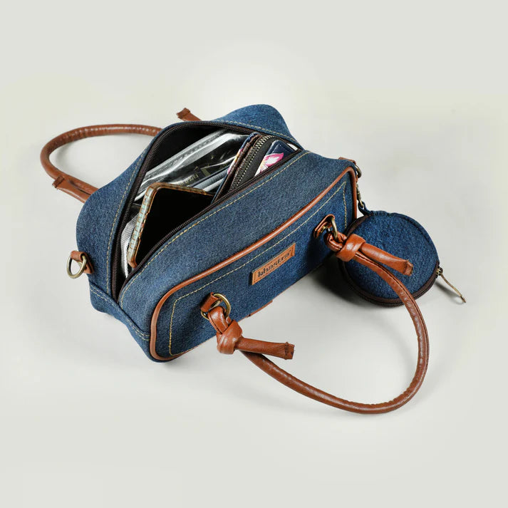 Deep Denim Drift Crossbody Bag