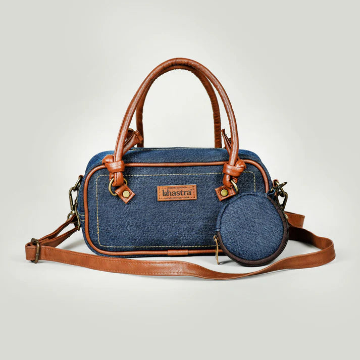 Deep Denim Drift Crossbody Bag