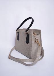 Textured Handbag With Black Top Handles Bag